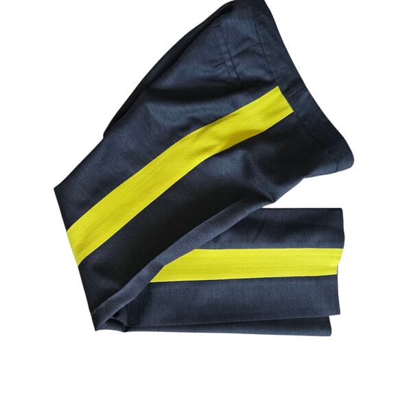 Milly of New York Tuxedo Pants Wool Silk Gray Slim Leg Mid Rise Women 2 - Picture 4 of 12